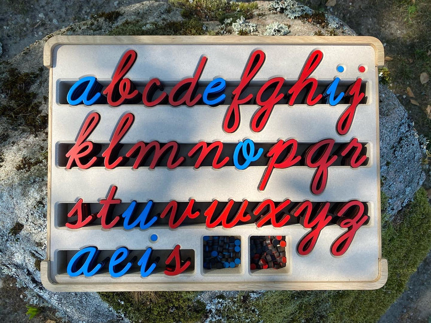 Rakstītie burti angļu valodā. The New Americam cursive